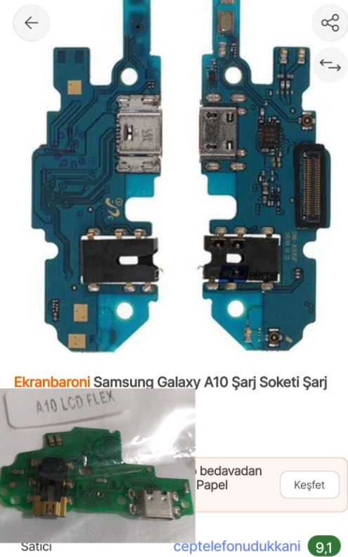 Ekranbaroni Samsung Galaxy A10 Şarj Soketi Şarj Filmi