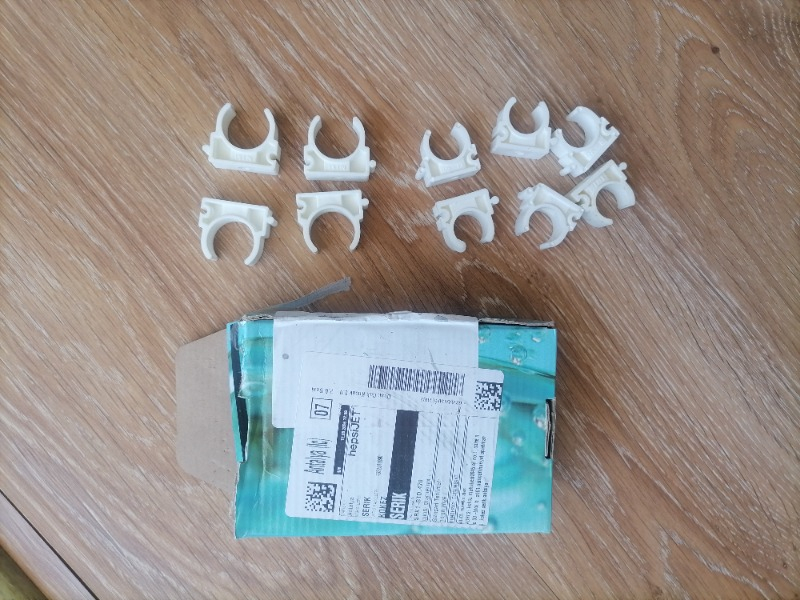Pvc Boru Pprc Tekli Kelepçe 20 Mm 10 Adet