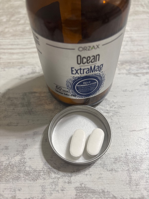 Orzax Ocean ExtraMag Üçlü Magnezyum Kombinasyonu 60 Tablet