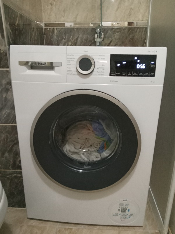Bosch WGA25202TR Serie 4 Çamaşır Makinesi 10 kg 1200 Dev./dak. A  Beyaz