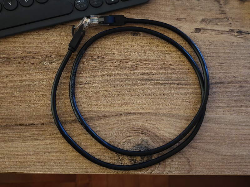 Ugreen CAT6 Ethernet Kablosu, 1 Metre, Siyah, 20159