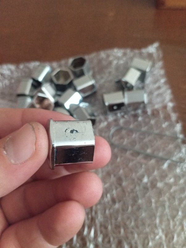 Otocraft Bijon Kapağı 17 mm Krom 20 Adet