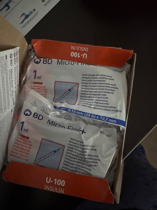 Bd Micro-Fine Insülin Enjektörü 1ml 1 Paket 100 Adet