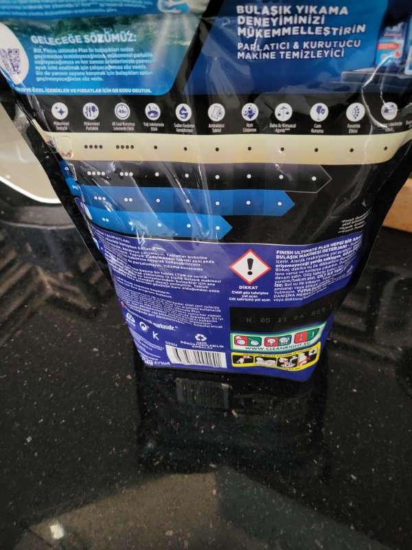 Finish Ultimate Plus 60 Kapsül  Bulaşık Makinesi Deterjanı Tableti (1 x 60 Kapsül)