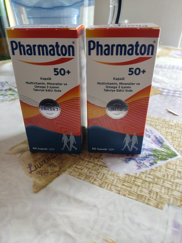 Pharmaton 50 Plus 60 Kapsül - Omega 3, Multivitamin ve Mineraller