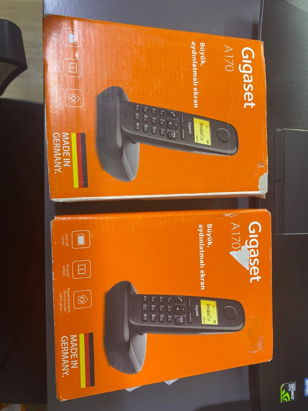 GIGASET A170 Kablosuz LCD Ekranlı Telefon Siyah