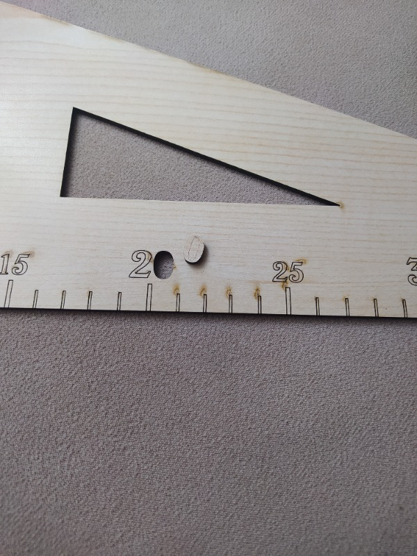 Tokia Terzi-Modelist-Tekstil 6 Parça Ahşap Cetvel Riga Gönye Takımı
