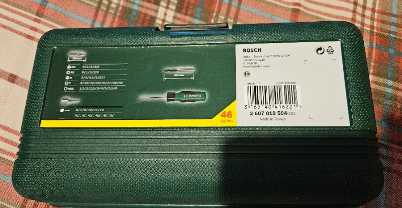 Bosch 46 Parça Tornavida Vidalama Lokma Uçlu Aksesuar Seti - 2607019504