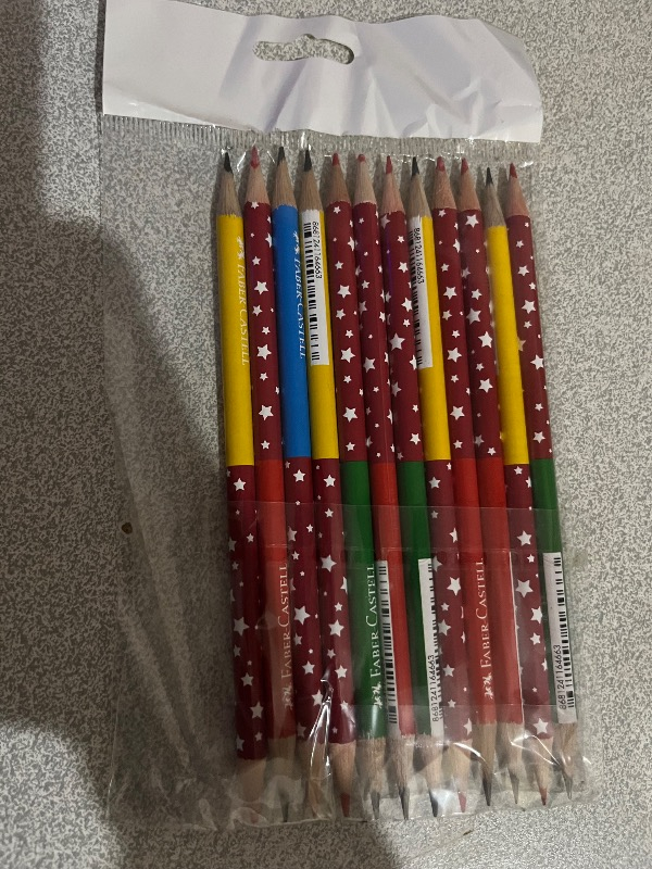 Faber-Castell Siyah-Kırmızı Renkli Kurşun Kalem 12'li