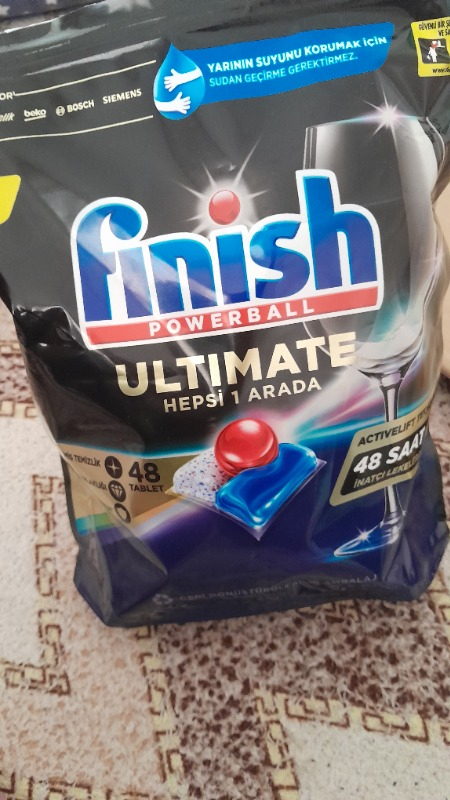 Finish Ultimate 48 Kapsül Bulaşık Makinesi Deterjanı Tableti (1 x 48 Kapsül)