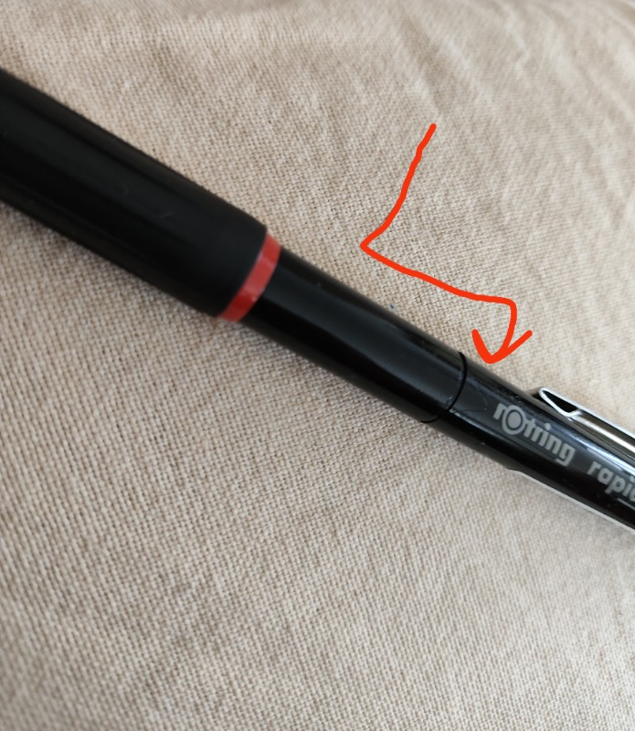 Rotring Rapid 0.7 mm Siyah Versatil Kalem
