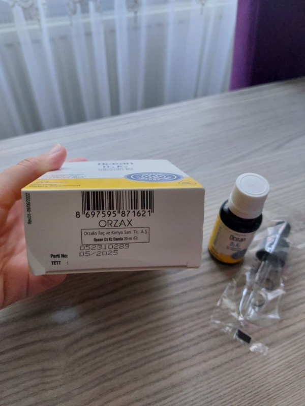 Orzax Ocean D3 K2 Damla 20 ml