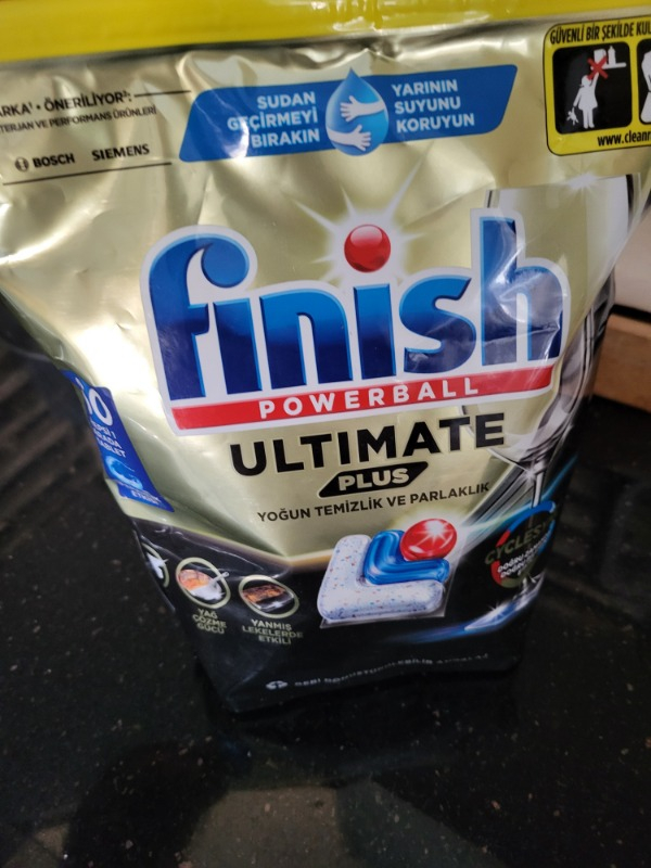Finish Ultimate Plus 60 Kapsül  Bulaşık Makinesi Deterjanı Tableti (1 x 60 Kapsül)
