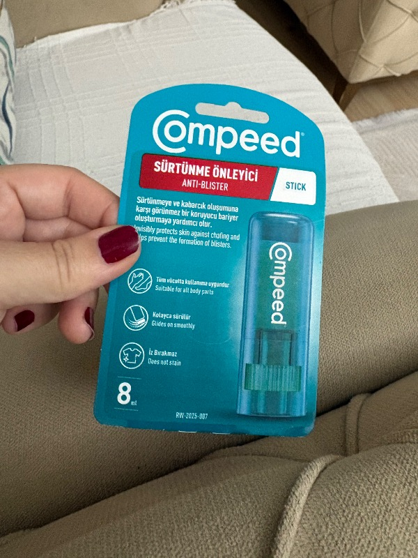 Compeed Sürtünme ve Kabarcık Oluşumuna Karşı Ayak ve Vücut İçin Sürtünme ve Kabarcık Önleyici Stick - 8 ml
