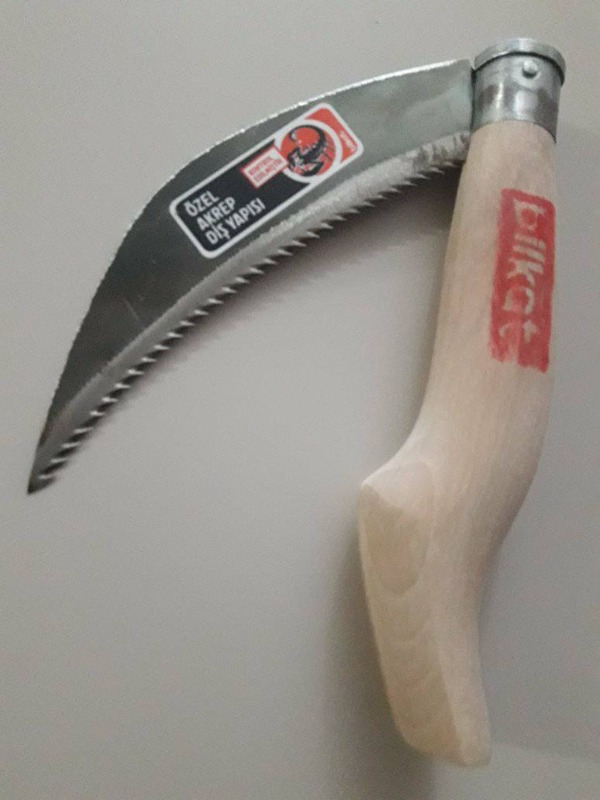 Badem10 Bilkat Katlanır Akrep Dişli Bağ Ayçiçek Budama Bıçkısı 28 cm