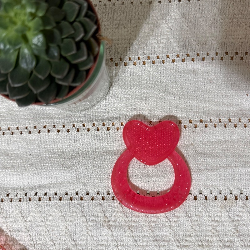 Wee Baby Kalpli Silikon Diş Kaşıyıcı Pembe