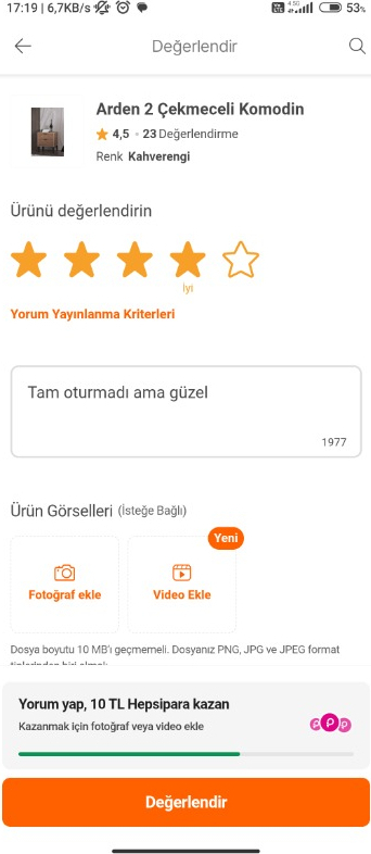 Arden 2 Çekmeceli Komodin