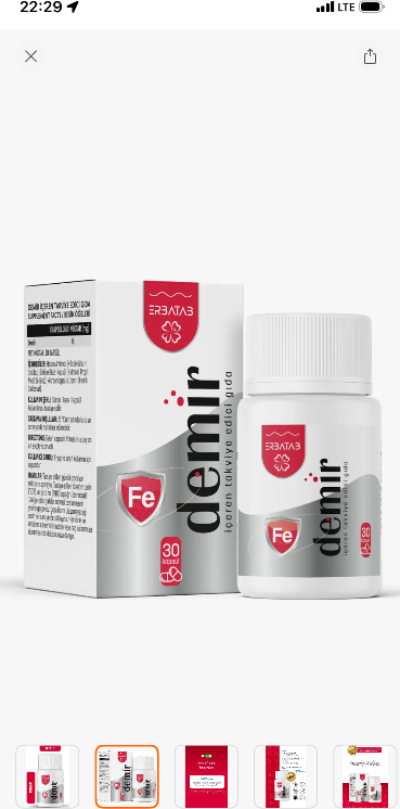Erbatab Krill Oil 500 Mg 30 Kapsül Doğal Astaksantin ve Kolin İçeren Takviye Edici Gıda