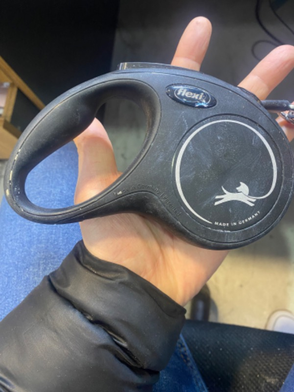Flexi Siyah Seri Large 5 Mt Şerit Otomatik Tasma Siyah