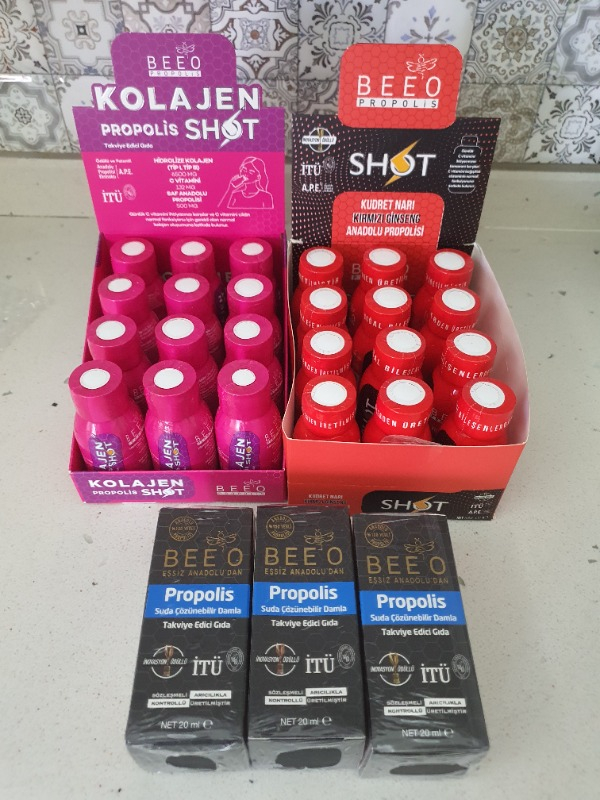 Bee' o  3 adet 20 ml Suda Çözünür Propolis Damla 3x20 ml