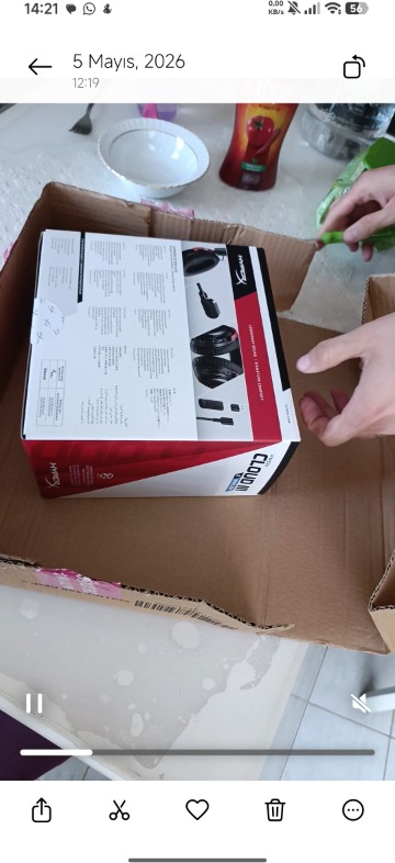 HyperX Cloud III S Kırmızı Siyah Kablosuz Oyuncu Kulaklığı A59Z0AA