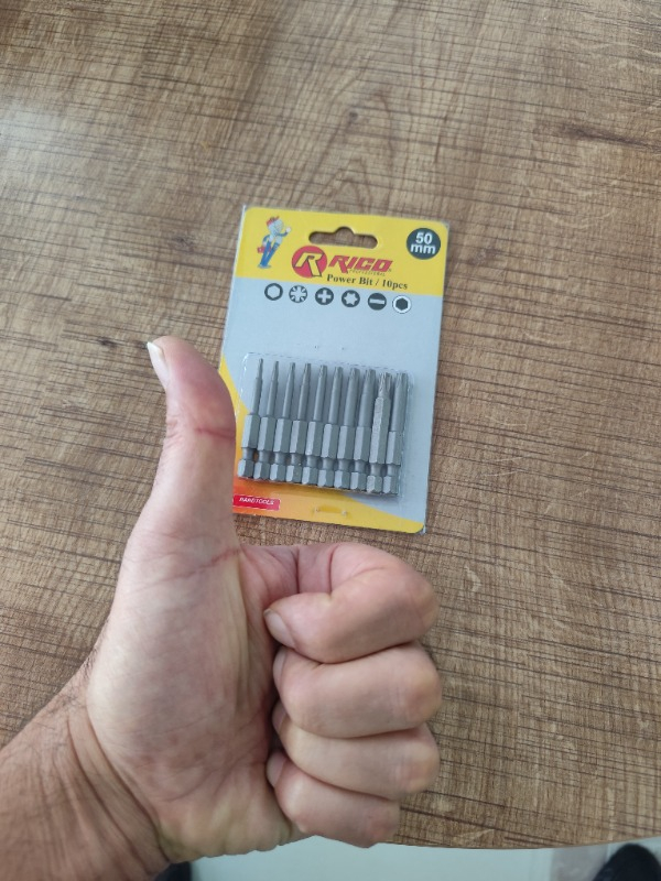 Rico 10 Parça Torx Bits Uç Seti 50mm