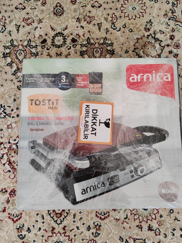Arnica Tostit Maxi Granit ROSE Izgaralı Tost Makinesi