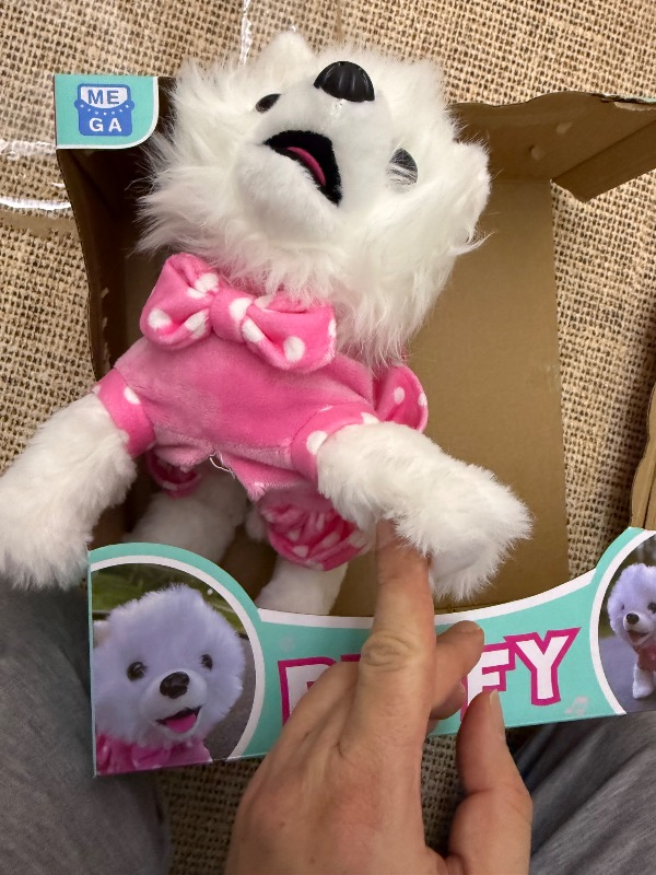 MEGA Pilli Sesli Yürüyen Sevimli Köpek Puffy