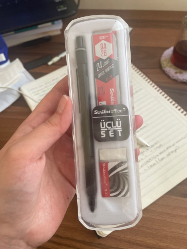 Scrikss Versatil Kalem Graph-X 0.5 Mat Siyah 3 Lü Set