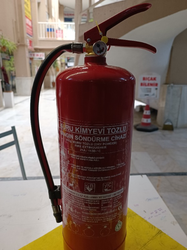 Mapeks Yangın Söndürücü - ''6 Kg".  Tsen 615 Abc  4 Yıl Garantili 