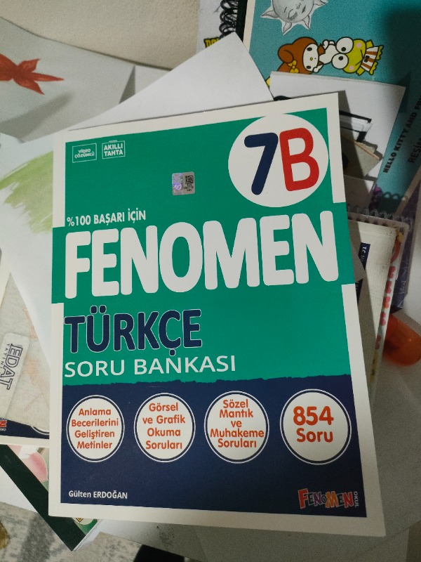 7. Sınıf Fenomen Türkçe B Soru Bankası Fenomen Yayınları