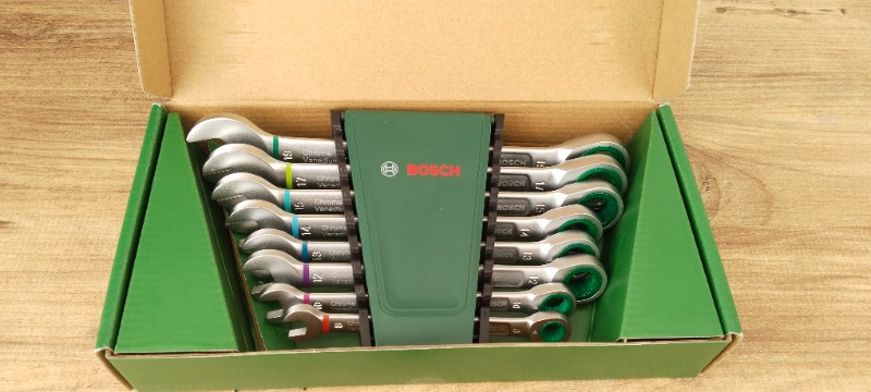 Bosch Cırcırlı Kombine Anahtar Seti 8 Parça
