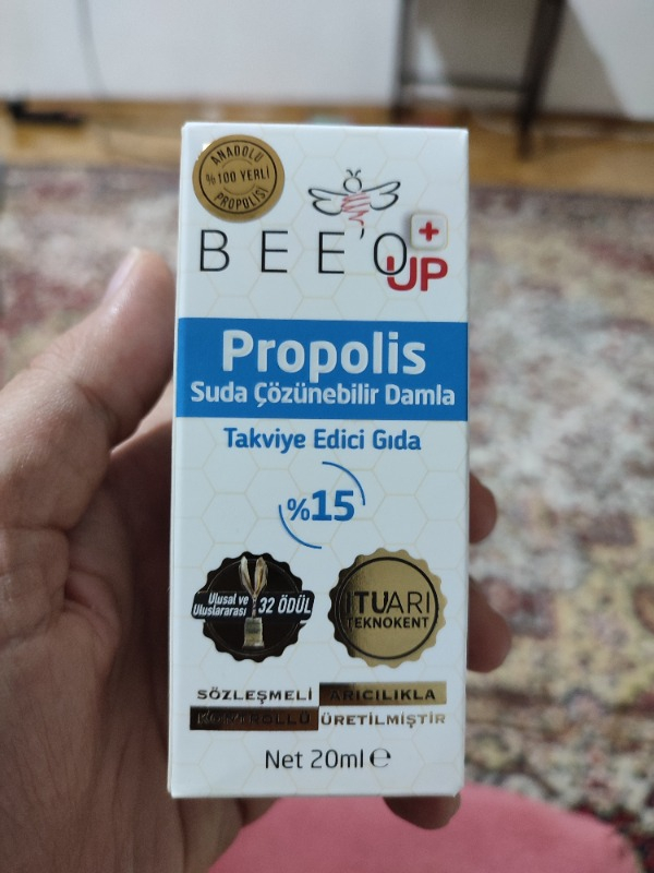 BEE'O 3 adet 20 ml Suda Çözünür Propolis Damla 3x20 ml