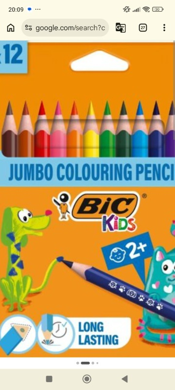 Bic Evolution Üçgen jumbo Boya Kalemi 12 Renk 1632