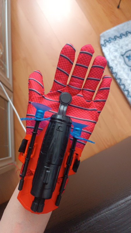 Kids  Spiderman Ağ Atan Eldiven Set -  Ok Atan Örümcek Adam Eldiveni