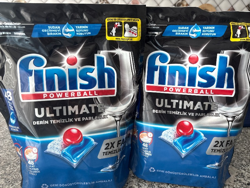 Finish Ultimate 48 Kapsül Bulaşık Makinesi Deterjanı Tableti (1 x 48 Kapsül)
