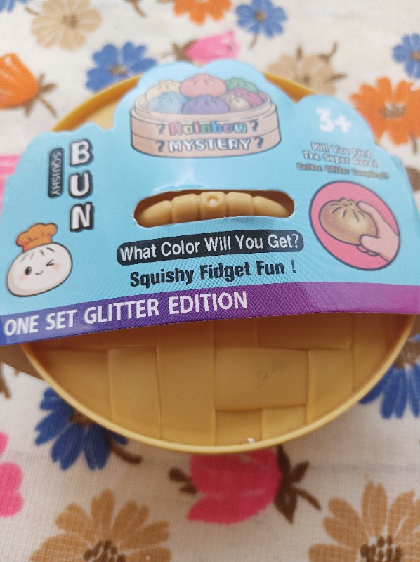 Gökkuşağı Sepeti Çin Mantısı Dumpling Squishy Eğlenceli Hediye +1 Yaş İçin Yumuşak Dokulu Koleksiyonluk 1 adet