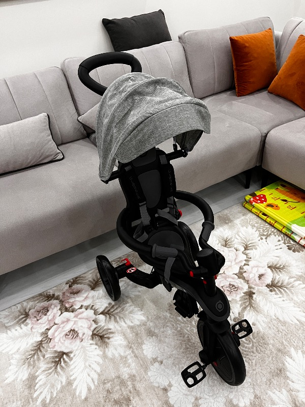 Globber Explorer 4in1 Katlanabilir Bisiklet - Siyah/Gri