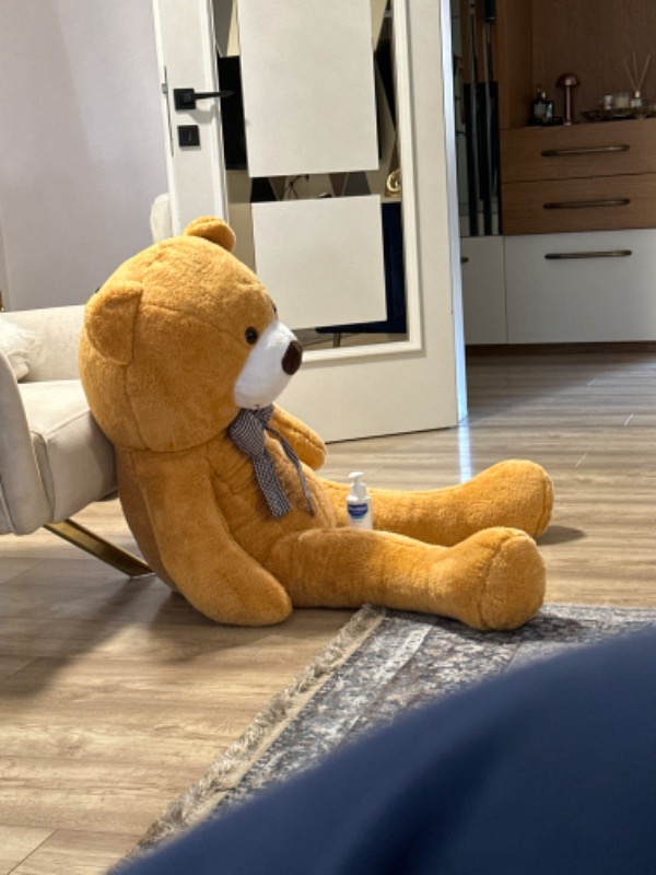 SOLE 130 Cm Papyonlu Dev Boy Peluş Ayı D1-130