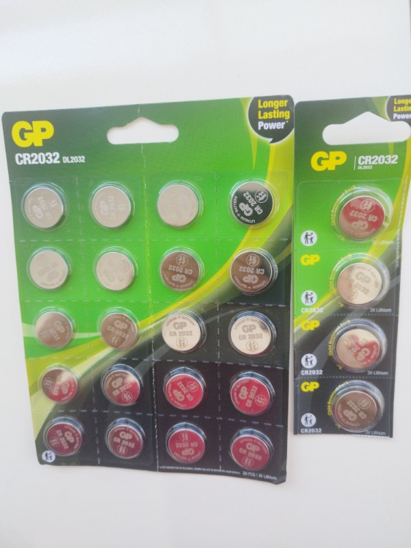 Gp CR2032 Lityum 3V Düğme Pil 5 Blister 5 Kart 25'li