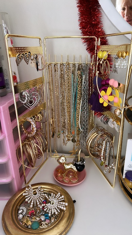 Bino Gold Altın 3'lü Bino Gold Altın 3'lü Takı Standı Takılık Organizer Takılık,Organizer