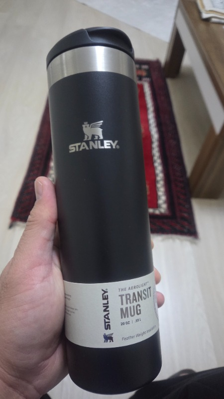 Stanley  The Aerolight 0.60 Litre Termos Bardak Siyah Renk