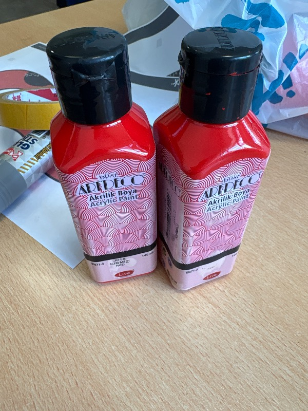 Artdeco Akrilik Boya 140 Ml Kırmızı Y-070R-3016