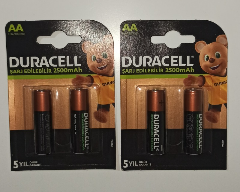 Duracell Şarj Edilebilir AA 2500mAh Piller 2'li Paket