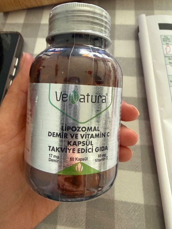 Venatura Lipozomal Demir ve Vitamin C 60 Kapsül
