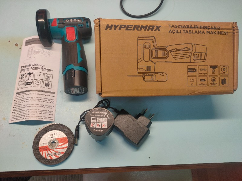 hypermax Kömürsüz 76 mm Mini Spiral Taşlama Makinesi