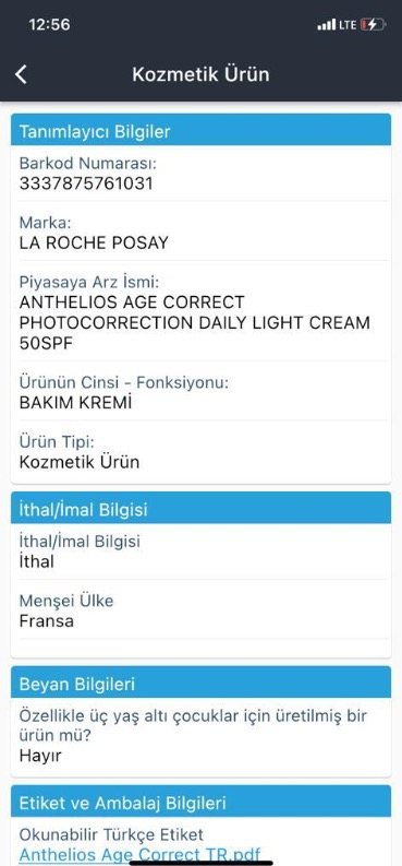 La Roche Posay Anthelios Age Correct SPF 50+ Güneş Kremi 50ml