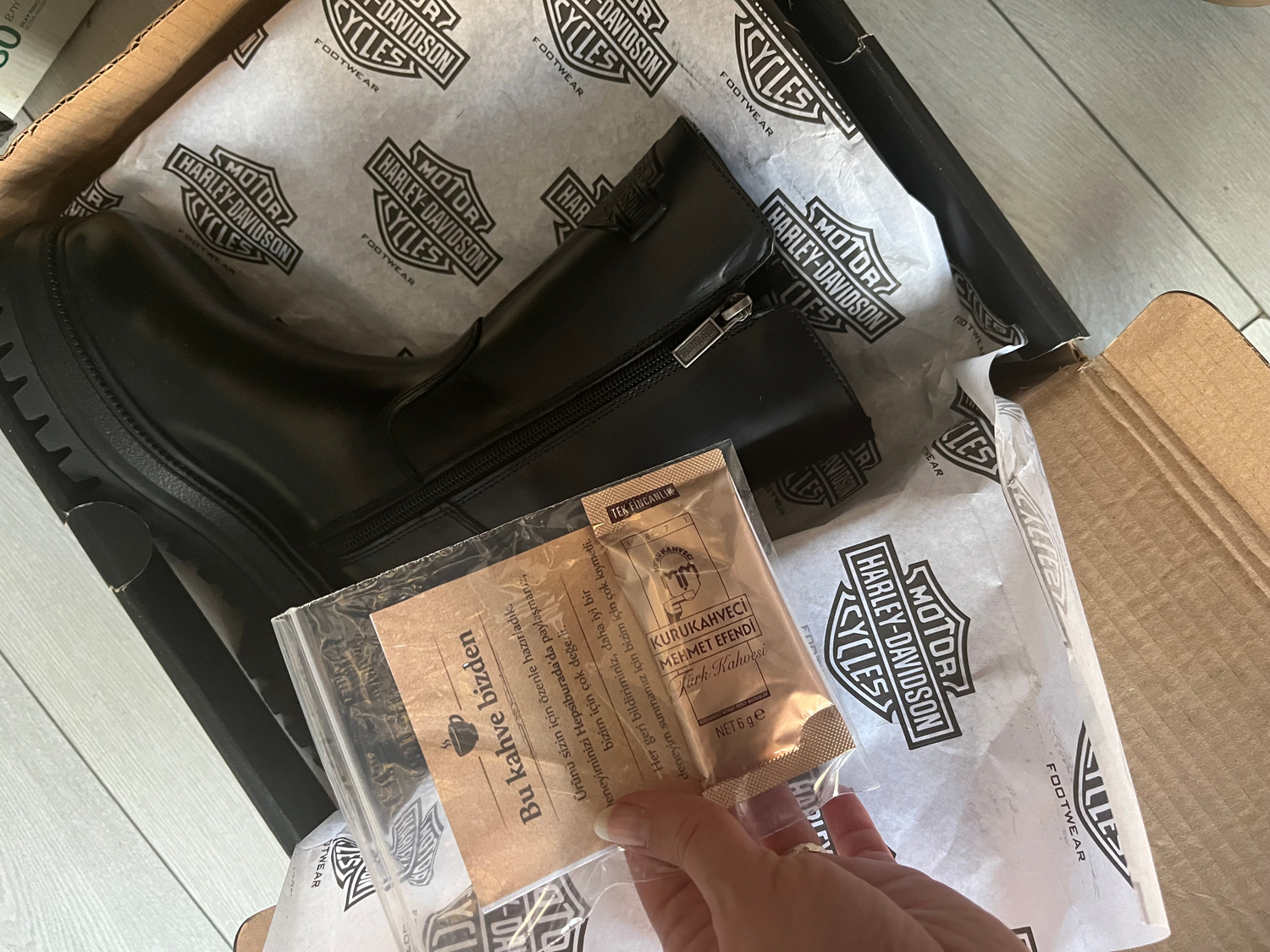 Harley Davidson River Kadın Siyah Deri Bot