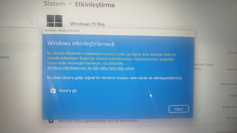 Microsoft Windows 11 Pro Retail Ömür Boyu Elektronik Lisans - 2025 Key ve Ürün Anahtarı