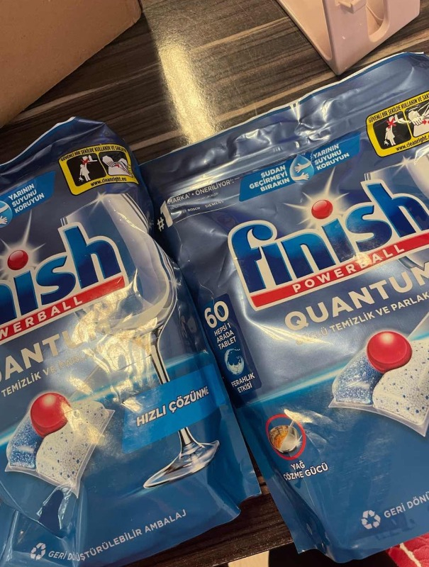 Finish Quantum 60 Kapsül Bulaşık Makinesi Deterjanı Tableti